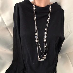 Simply Vera Vera Wang Multi-Strand Faux Pearl & Crystal Necklace